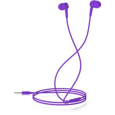 2BOOM Mixx Go Stereo In-Ear Headphones, Bi-Directional Noise Reduction, 100 cm, Purple